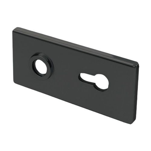 Taisnstūra formas nosegvāku komplekts slēdzenei D68XW00 PZ, anodēts melns (005)