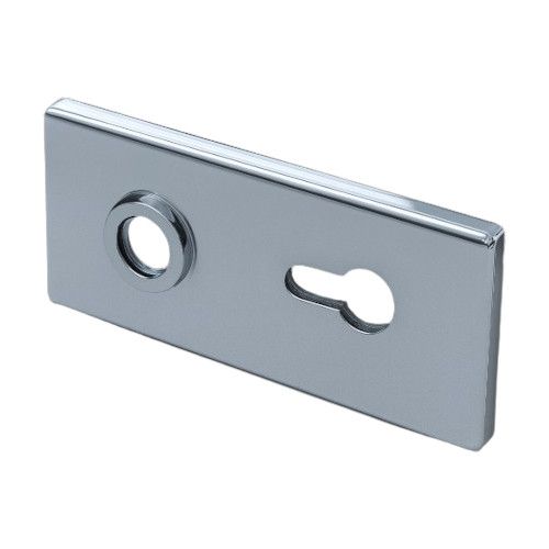 Taisnstūra formas nosegvāku komplekts slēdzenei D68XW00 PZ, nerūsējošā tērauda tonis (031)