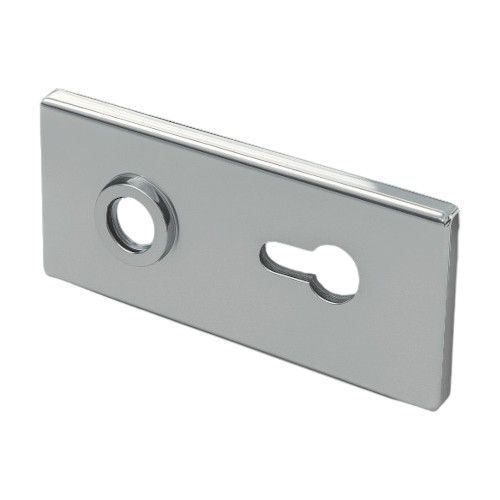 681WSC PZ Taisnstūra formas nosegvāku kompl.slēdz.D68XW00, anodēts sudraba kr. (002)