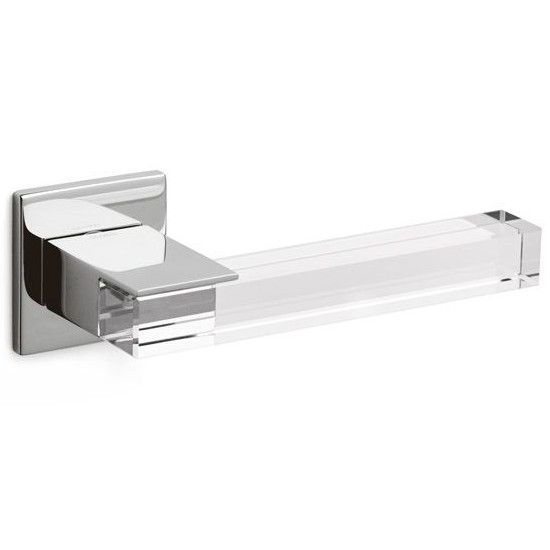 ICE CUBE handle/rose set.BAC, rose 5 mm, chrome/transparent