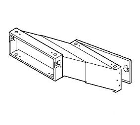 Depth-adjustable built-in letterbox 260x110x265-410, grey door 