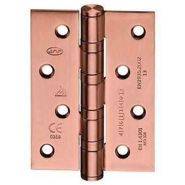 Universal hinge, 75x100, stainless steel in copper tone