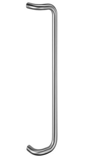 Lielrokturis ar stiprinājumiem, Ø25x600 mm, nerūs.tērauds