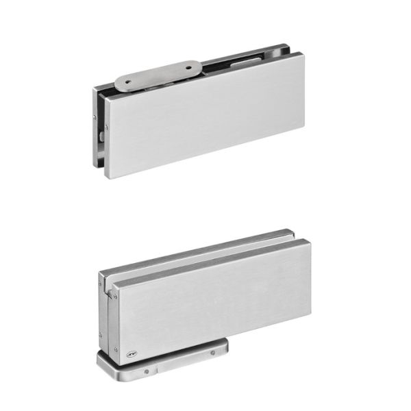 IN.81.203 Ass eņģu sistēma ar hidraulisku aizvērēju, nerūsējošais tērauds satinēts