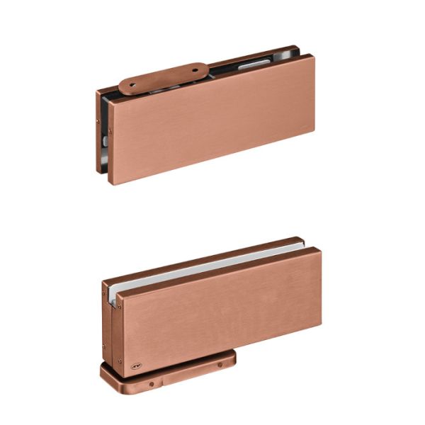 IN.81.203 Ass eņģu sistēma ar hidraulisku aizvērēju, nerūsējošais tērauds PVD vara tonī