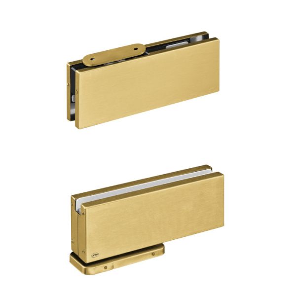 IN.81.203 Ass eņģu sistēma ar hidraulisku aizvērēju, nerūsējošais tērauds PVD zelta tonī