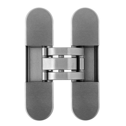 INVISACTA IN303 3D concealed hinge 30x120 mm, satinized nickel