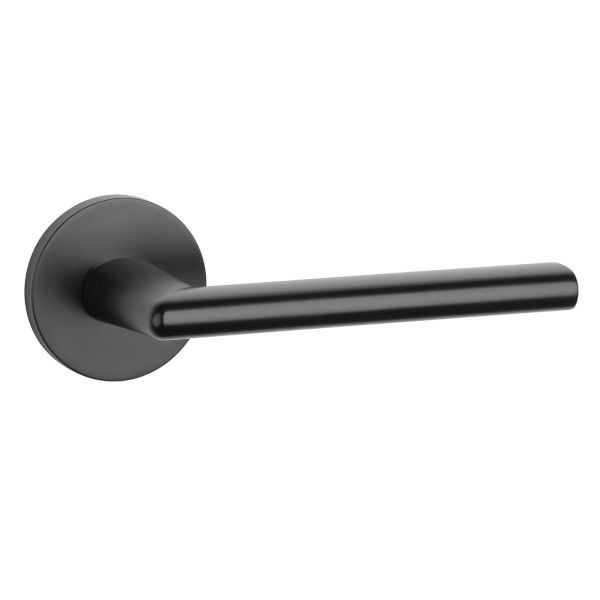 KALMIA handle/rose set BAC, round rose, 7mm, black