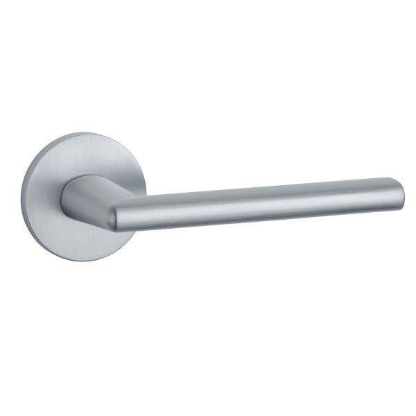 KALMIA handle/rose set BAC, round rose, 7mm, chrome-plated satin
