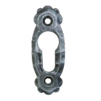 Kaltas dzelzs rozete PZ, cinkota, 76x28 mm