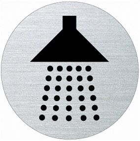 Pictogram 7015 SHOWER, self-adhesive Ø60mm