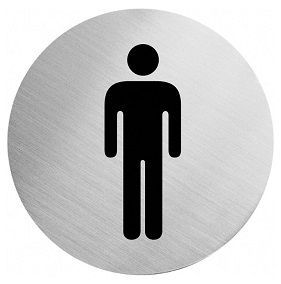 Pictogram MALE, self-adhesive, Ø60mm