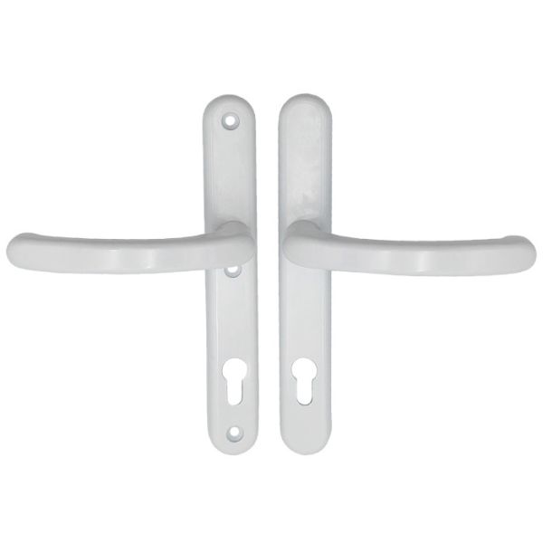 Kensington ārdurvju rokturu grt. PZ 92mm, balta, DB 44-55mm