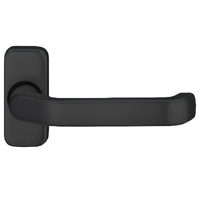 Handle for framed doors KETO 1200, without spindle,  8mm, aluminium F14 black RAL9005