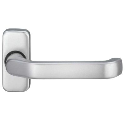 Fire-proof handle for framed panic doors KETO 1200, on angular rose, 9 mm, stainless steel