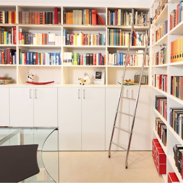 Sliding ladder KLASSIK TELEVARIO SL.60054.KL with telescopic head for multi-wall systems | SBUNPARTNERI.lv