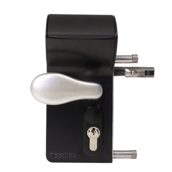 Mehāniskā kodu slēdzene vārtiem, kantainiem profiliem 40-60 mm, melna RAL 9005