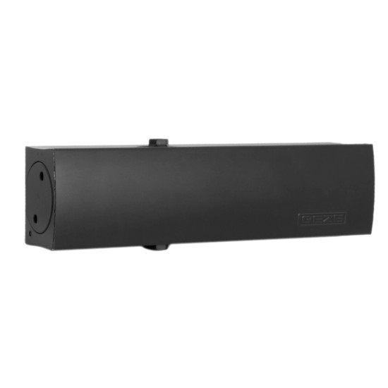 Door closer body TS 2000 NV BC, black RAL9005