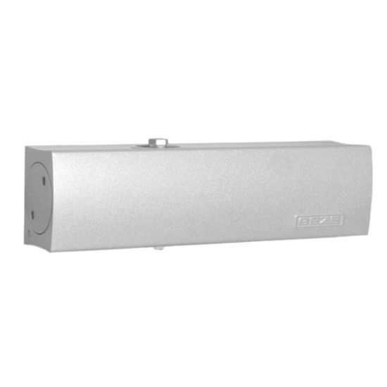 Door closer body TS 2000 NV BC, silver tone