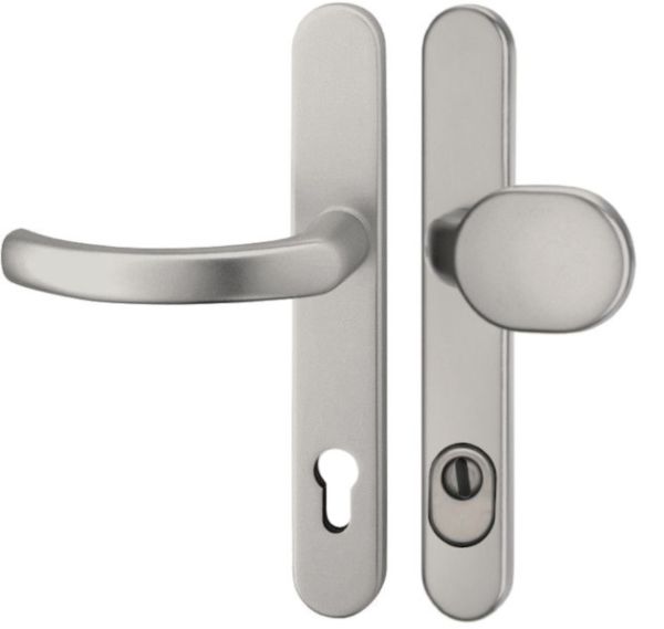 KRONOS 2000 security handle set with knob K22 and cylinder guard, 8/92mm, st. steel