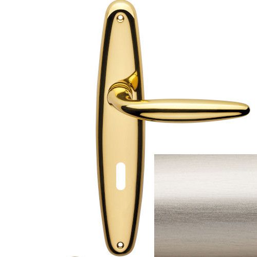 KUBA handle set with backplates BB/72mm, satin nickel