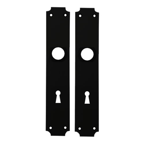 KURZEME uzliku pāris BB 72mm, 240x48x2mm, tērauds matēti melns