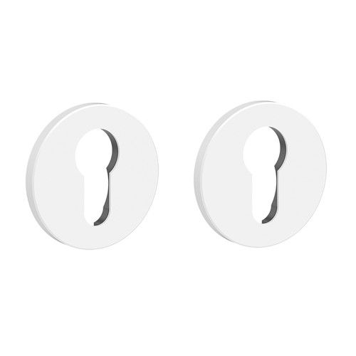 LINEA COLORS pair of roses PZ, aluminium white RAL9016