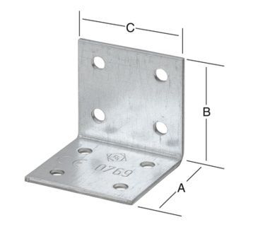 Angle connector, 50 x 50 x 40 (3.8)