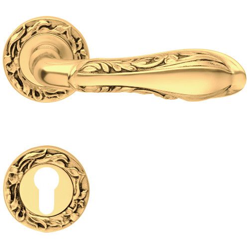 LIBERTY handle/rose 113 set. PZ,gold plated