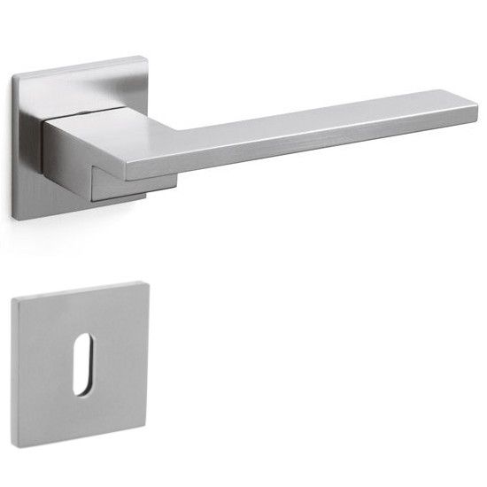 LIVING handle/rose set.BB,rose 5 mm,matt chrome