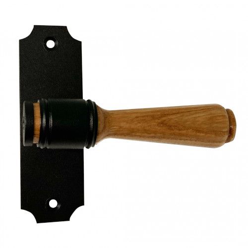 Logu rokturis KURZEMNIEKS, ass 7x40mm, gaišs ozols/krāsots matēti melns