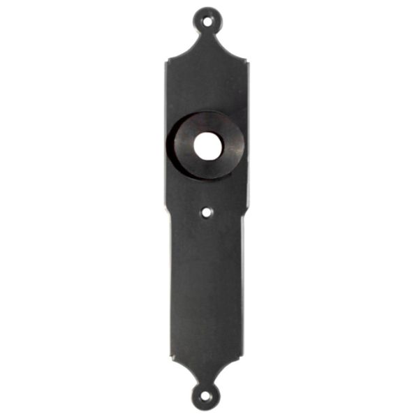 Backplate 0021 (1 pc.), BAC, forged, black steel, HANDMADE