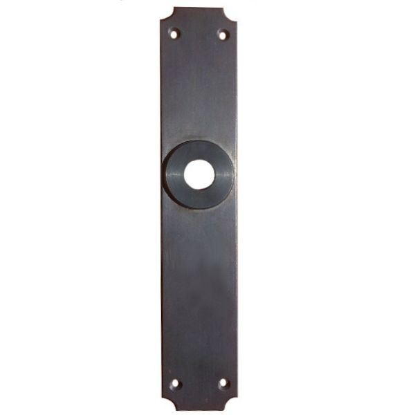 Backplate 002 (1 pc.), BAC, forged, black steel, HANDMADE