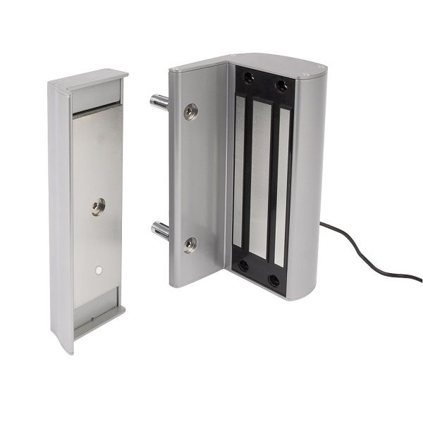 Surface mounted electromagentic lock without handles, silver