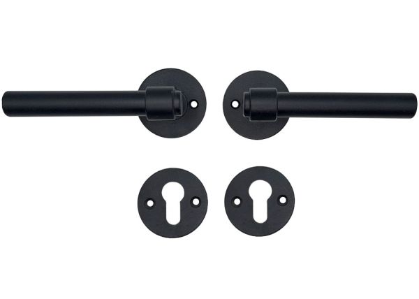 1831 RUN Handle set PZ, antique black STRONG BLACK