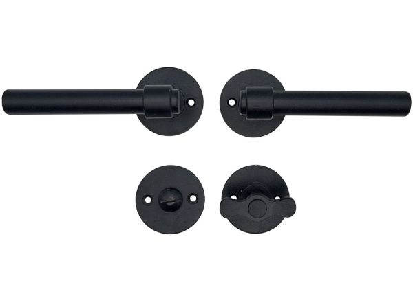 1831 RUN Handle set WC, antique black STRONG BLACK