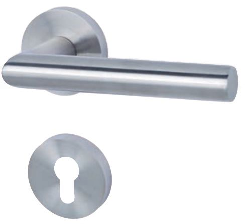 Montreal-R handle/rose set. PZ, stainless steel