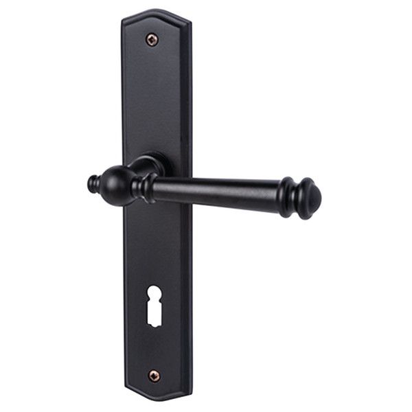 Mount Everest-LS door handle with BB backplates, matt black KRM