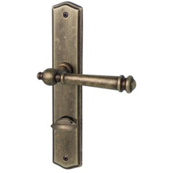 Mount Everest-LS  door handle with WC backplates, antique bronze AB