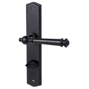 Mount Everest-LS door handle with WC/78 backplates, matt black KRM