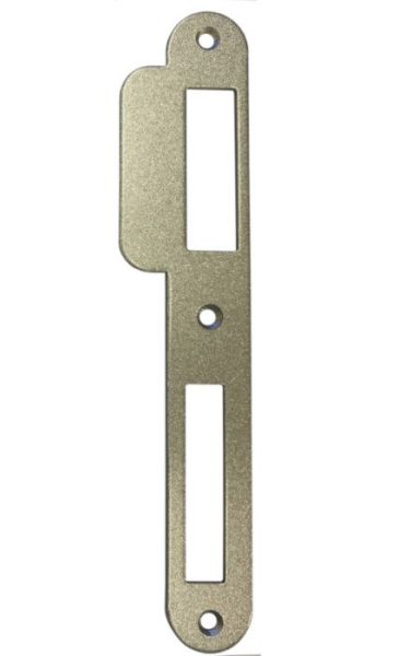 KFV 8 strike plate, rounded, titan, RIGHT