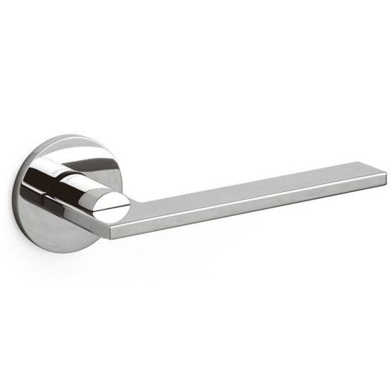 OPEN handle/rose set.BAC, polished chrome
