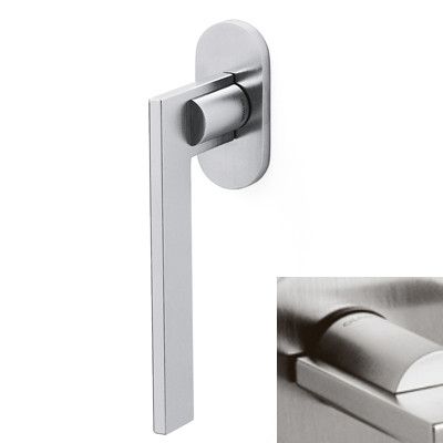 Window handle OPEN K249B, stainless steel tone PVD satin (IS)