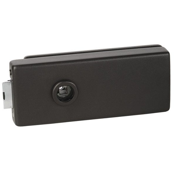 Stikla durvju slēdzene PALMA BAC univ., melna matēta