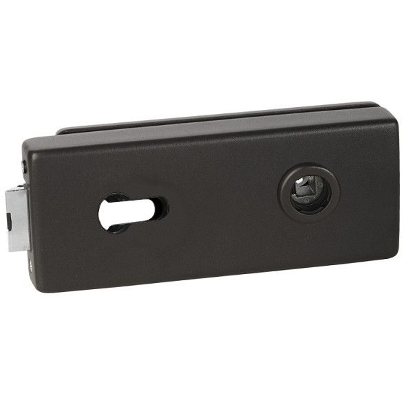 Stikla durvju slēdzene PALMA PZ univ., melna matēta