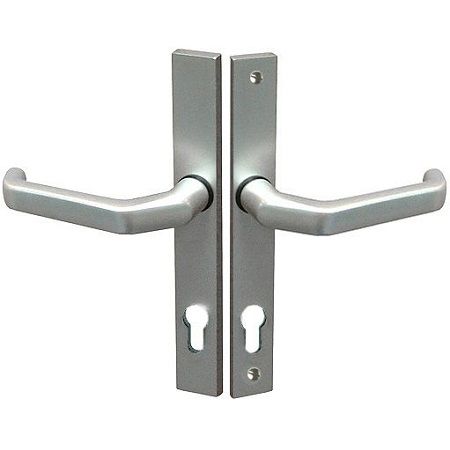 320 PAN Framed door security set handle/handle, PZ 72mm, door thickness 78mm, alum.F1