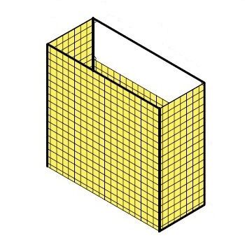 RENZ pasta grozs, 400x350x150 mm, balts