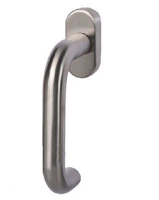 PAULA window handle, stainless steel satin, PVD ABACO