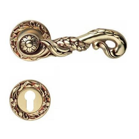 POESIA handle set with roses 113 PZ, french gold