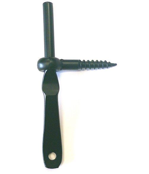 Eņģu turētājs logu eņģēm, ieskrūvējams, 6mm, melns